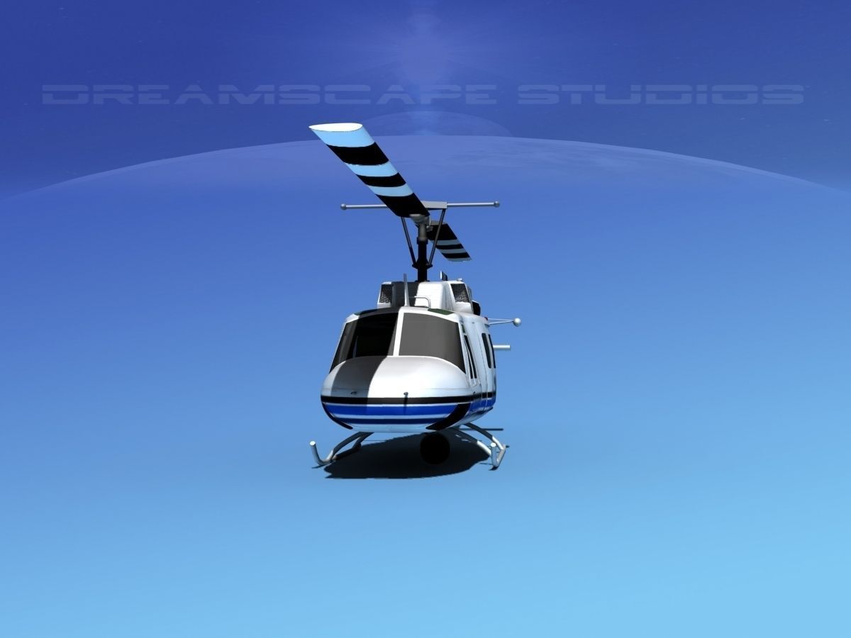 Bell 212 V12 Police SRT 3D model_3