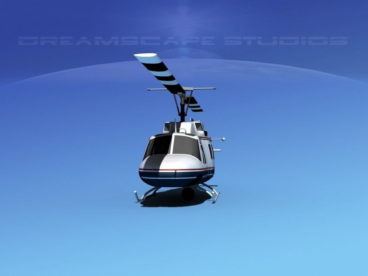 Bell 212 V13 Police SRT 3D model_1