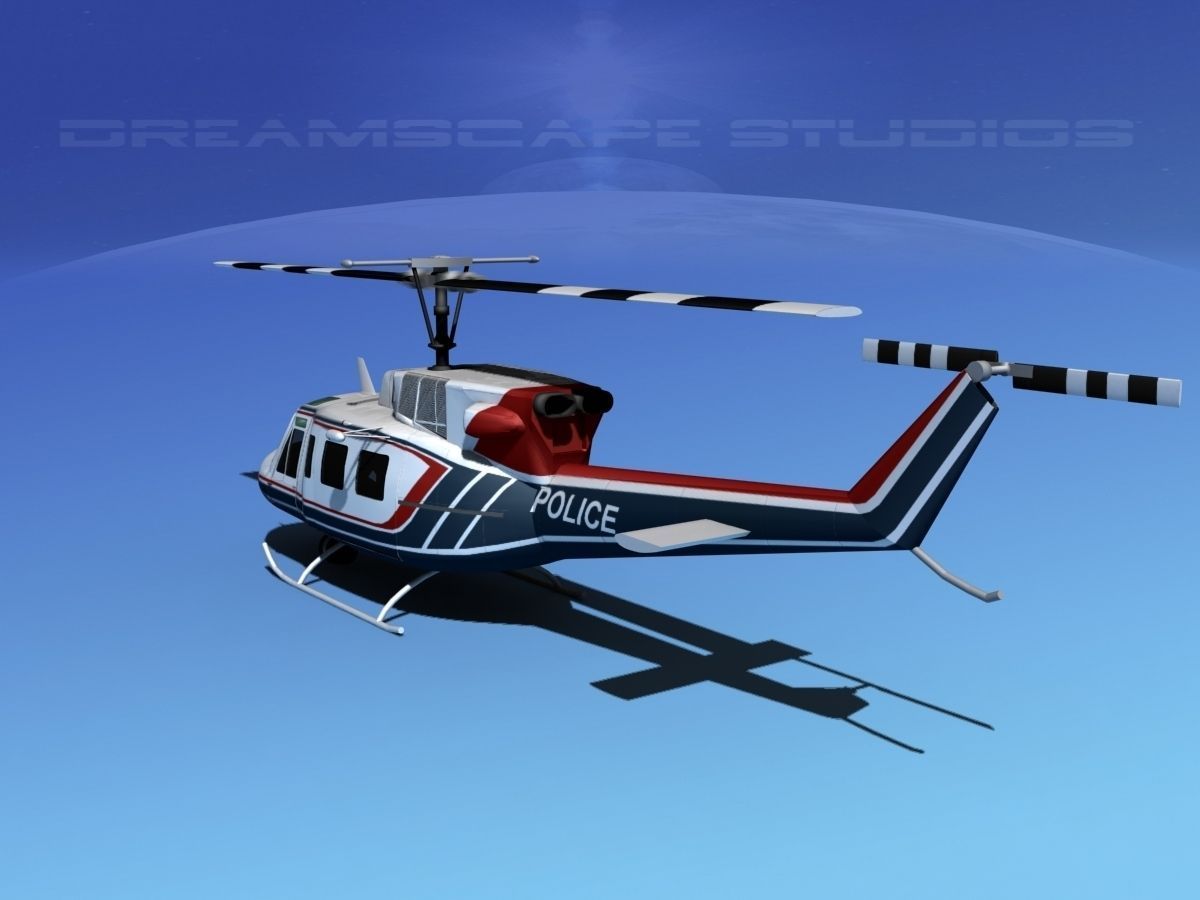 Bell 212 V13 Police SRT 3D model_5