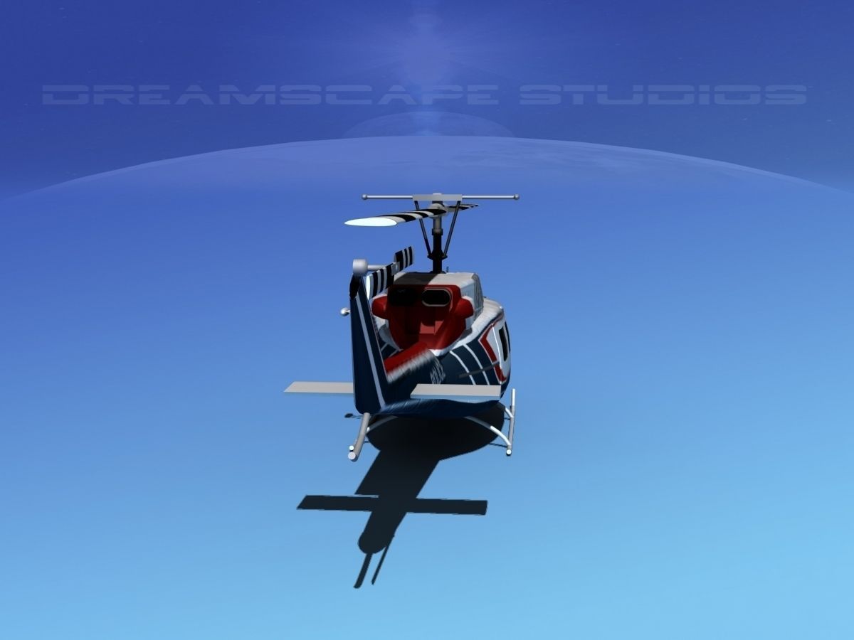 Bell 212 V13 Police SRT 3D model_6