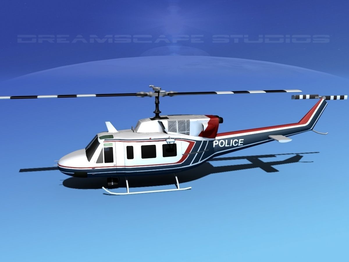 Bell 212 V13 Police SRT 3D model_8