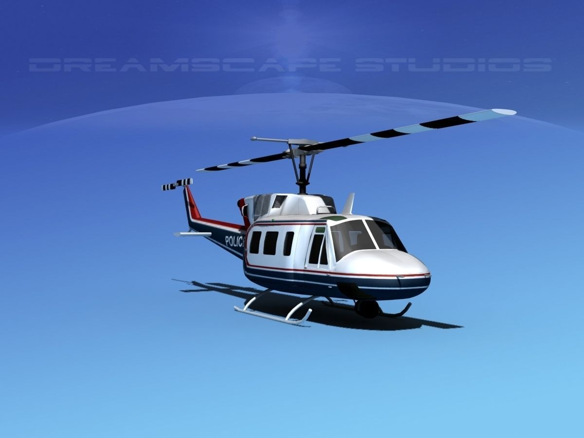 Bell 212 V13 Police SRT 3D model_3