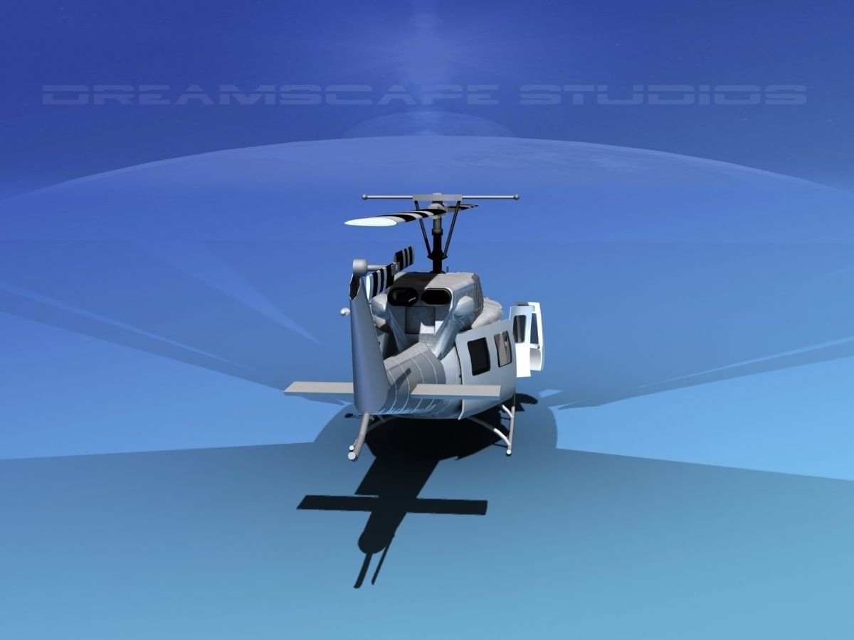 Bell 212 V30 White Livery 3D model_6