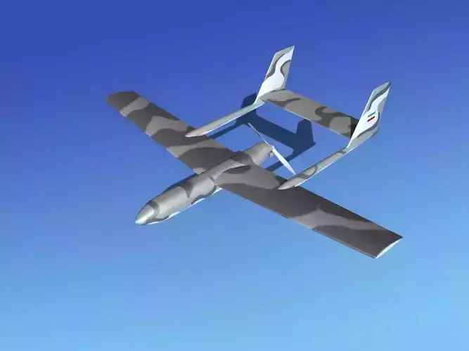 Mohajer 3 Drone V01 3D model