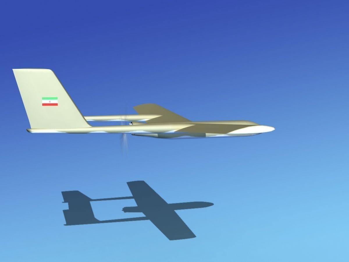 Mohajer 3 Drone V02 3D model_4