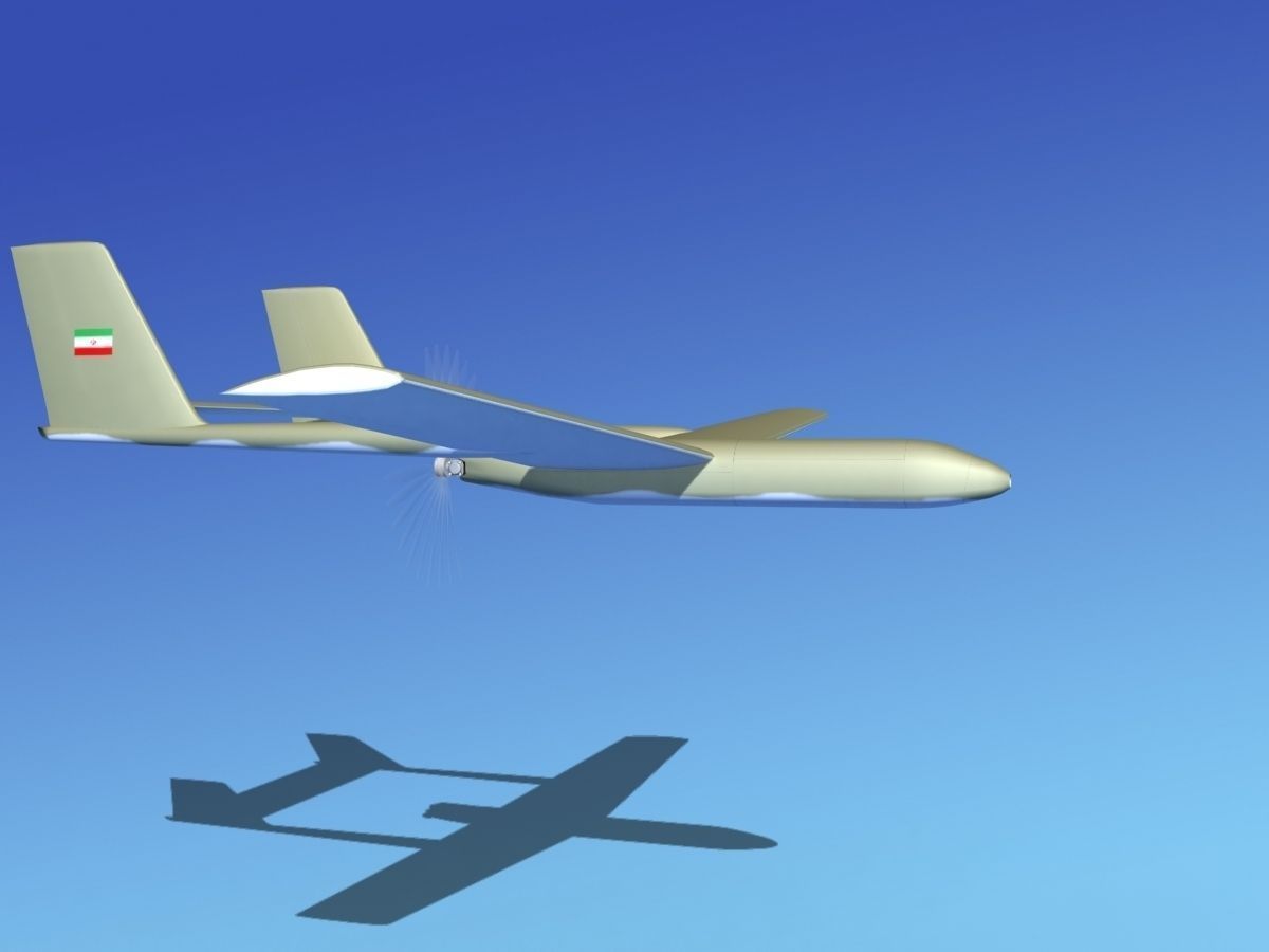 Mohajer 3 Drone V02 3D model_3