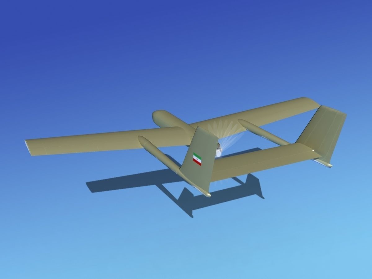 Mohajer 3 Drone V02 3D model_7
