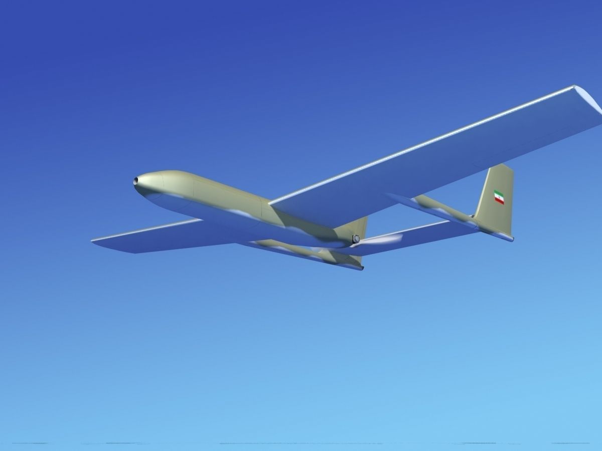 Mohajer 3 Drone V02 3D model_1