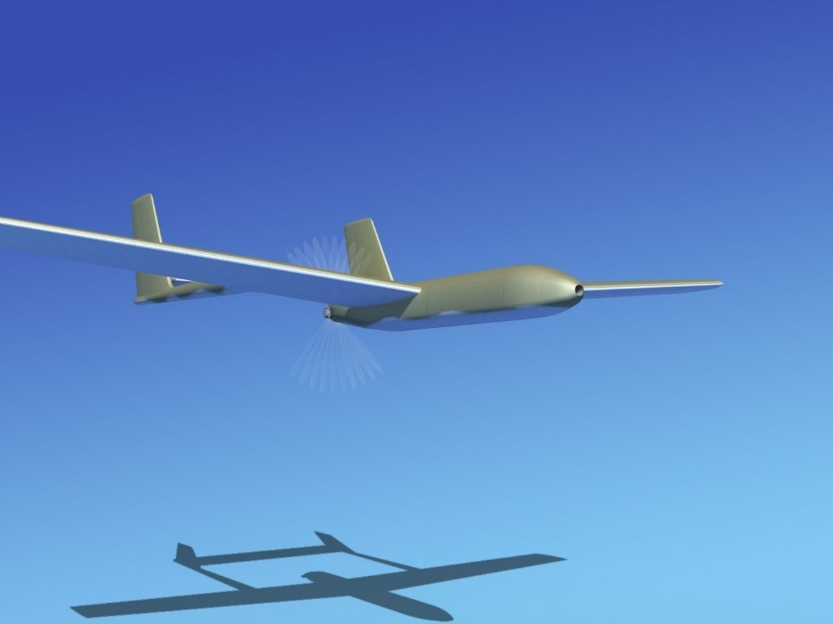 Mohajer 3 Drone V02 3D model_2