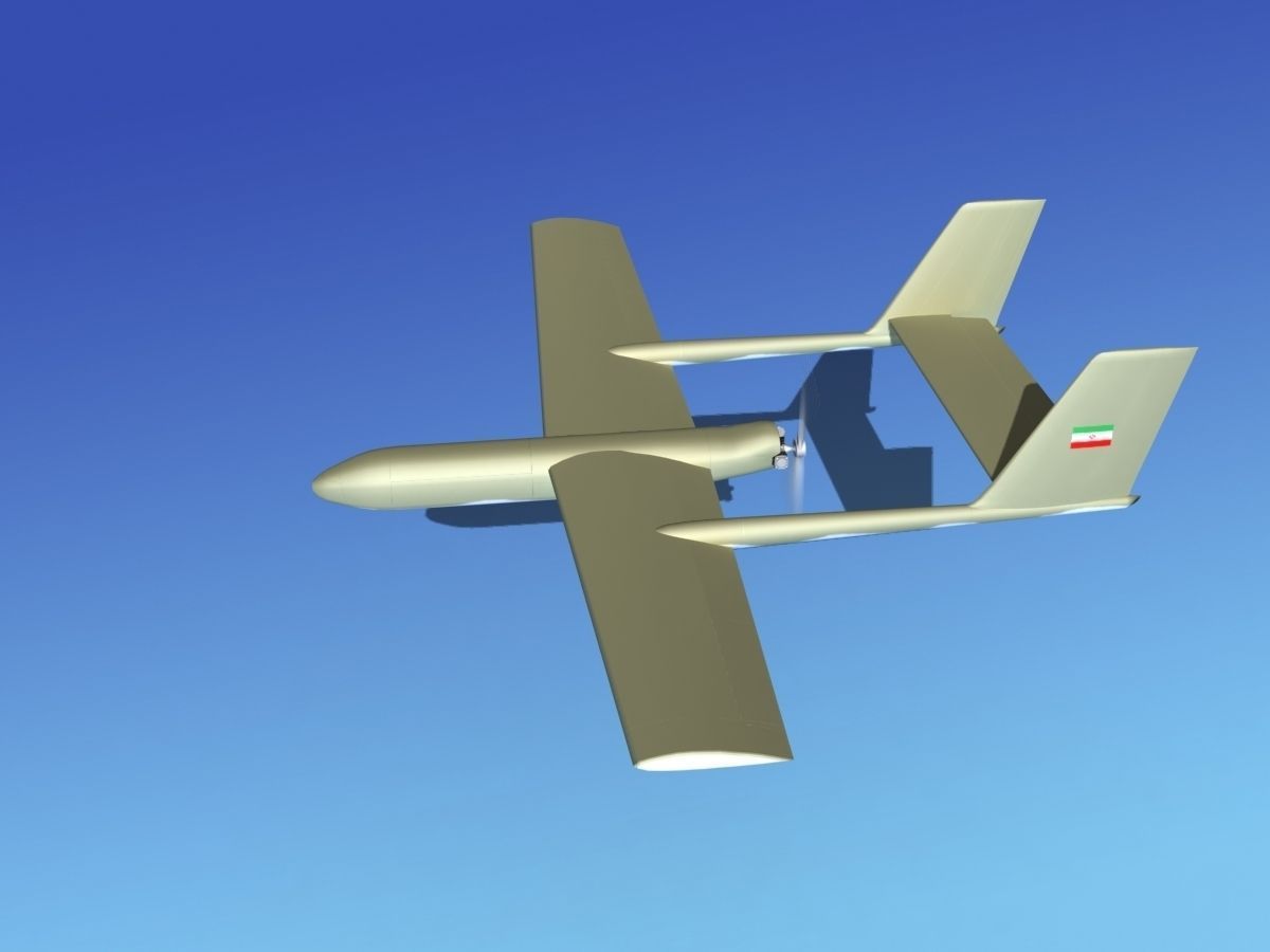 Mohajer 3 Drone V02 3D model_9