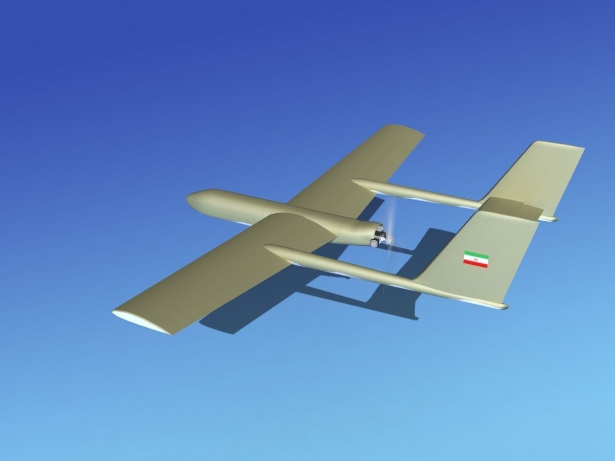 Mohajer 3 Drone V02 3D model_8