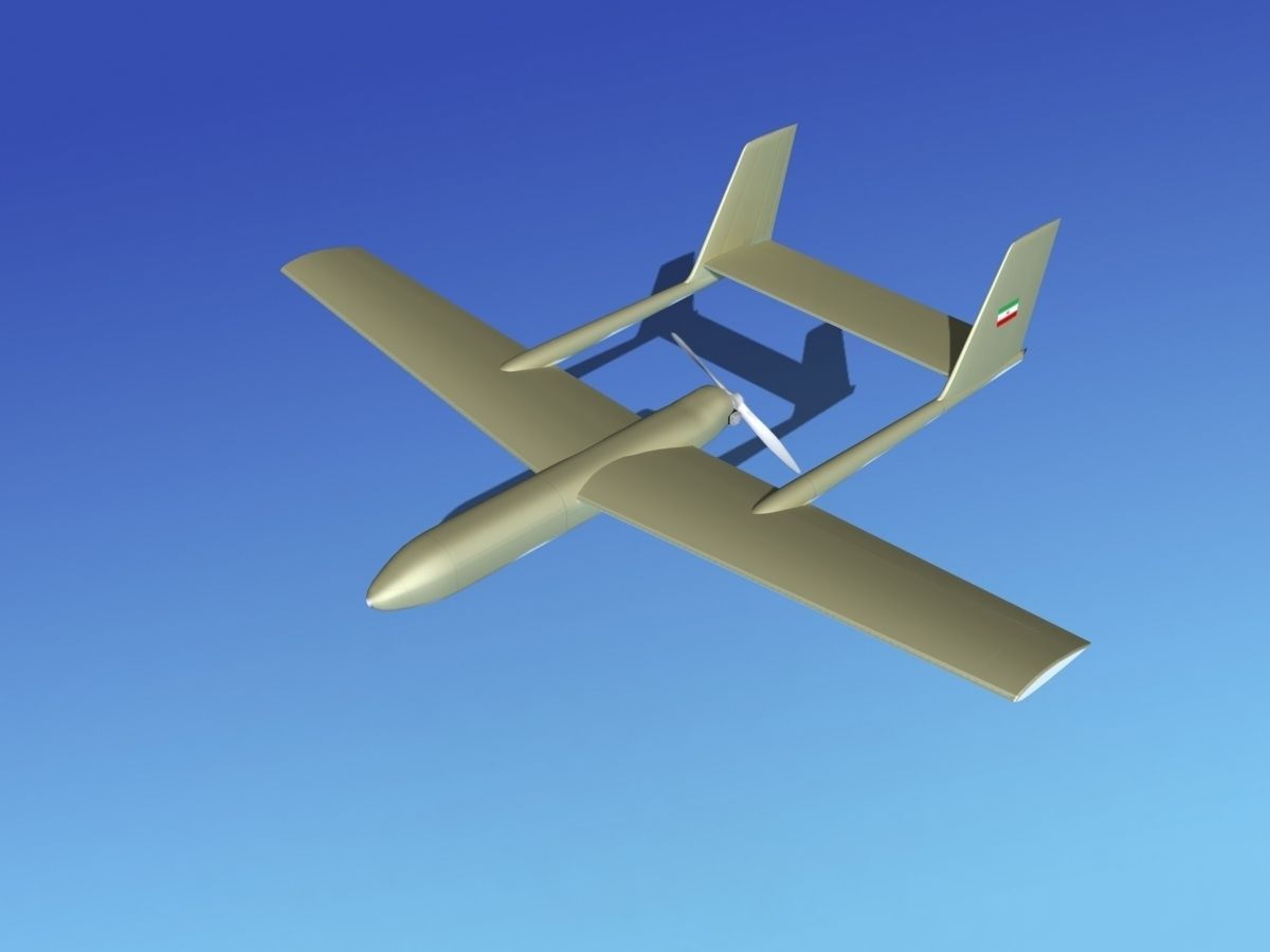 Mohajer 3 Drone V02 3D model_10