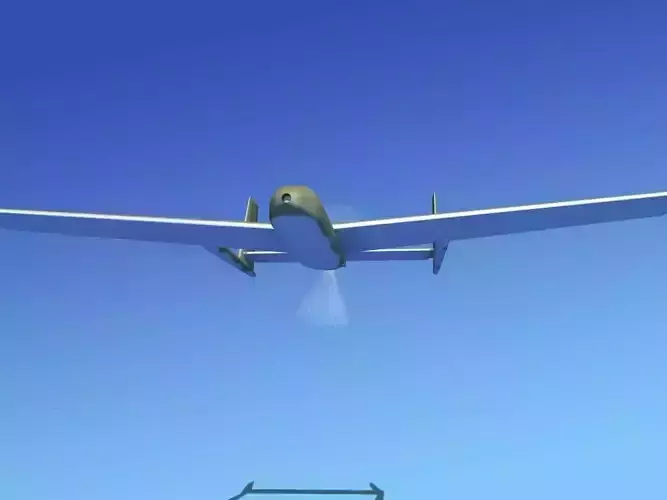 Mohajer 3 Drone V02 3D model