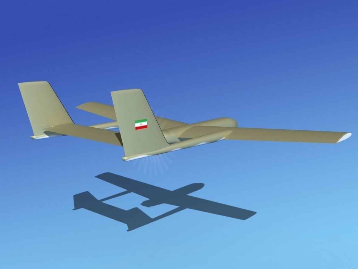 Mohajer 3 Drone V02 3D model_5