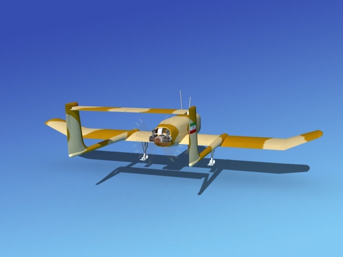 Mohajer 4 Drone V03 3D model_6