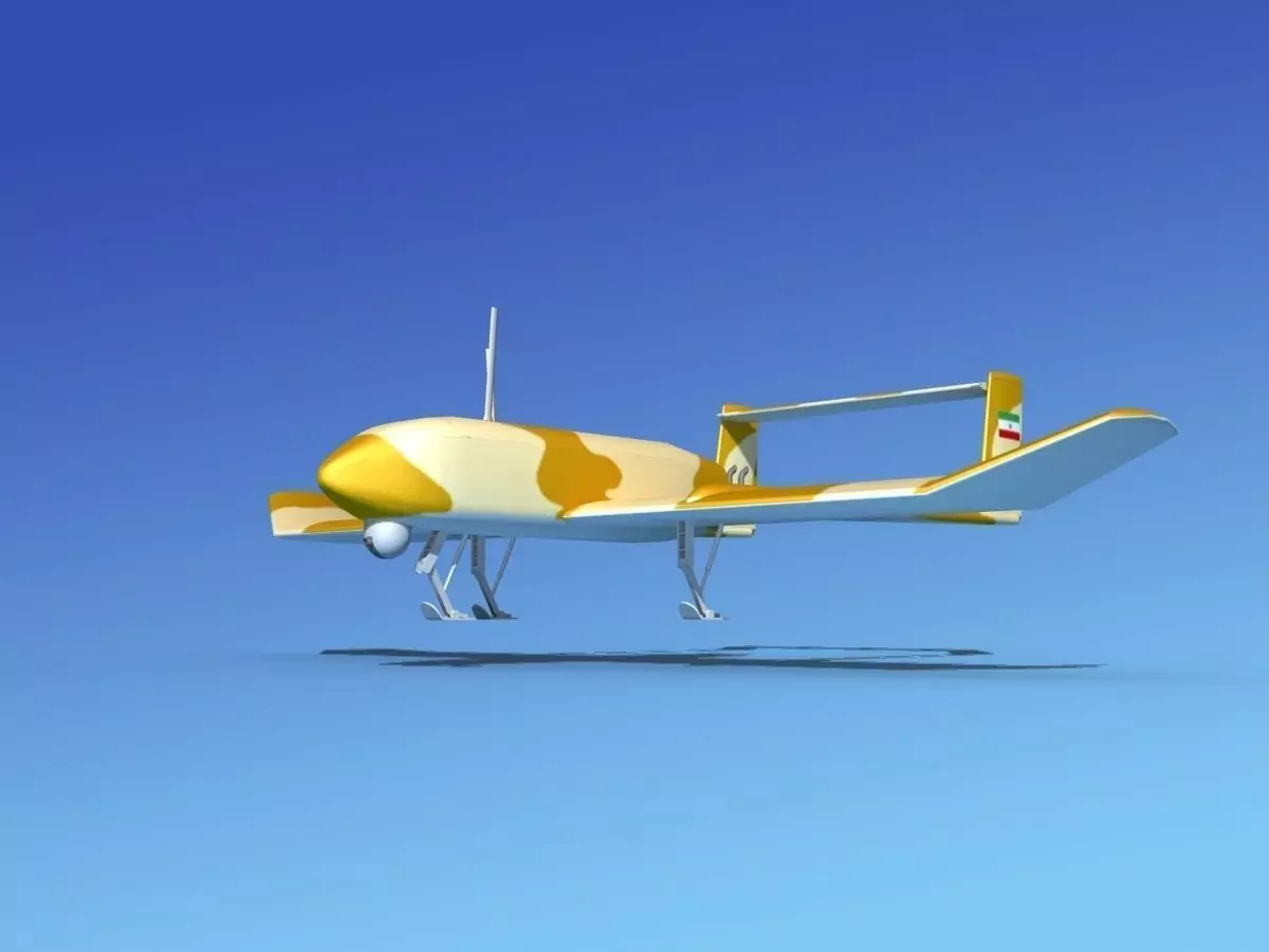 Mohajer 4 Drone V03 3D model_0