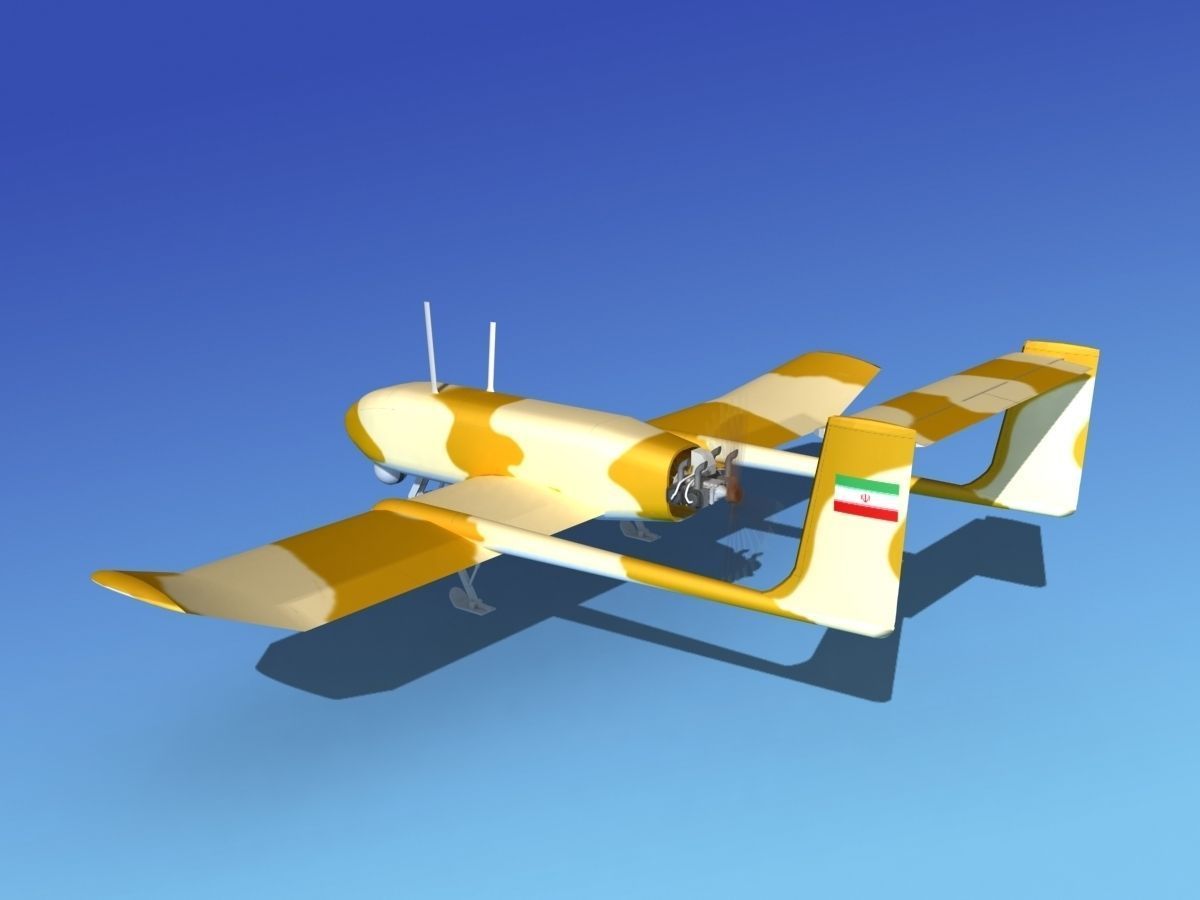 Mohajer 4 Drone V03 3D model_9