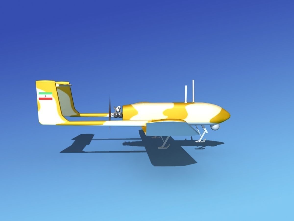 Mohajer 4 Drone V03 3D model_4