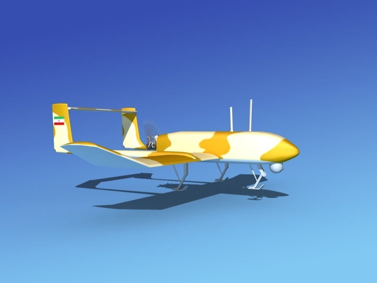 Mohajer 4 Drone V03 3D model_3
