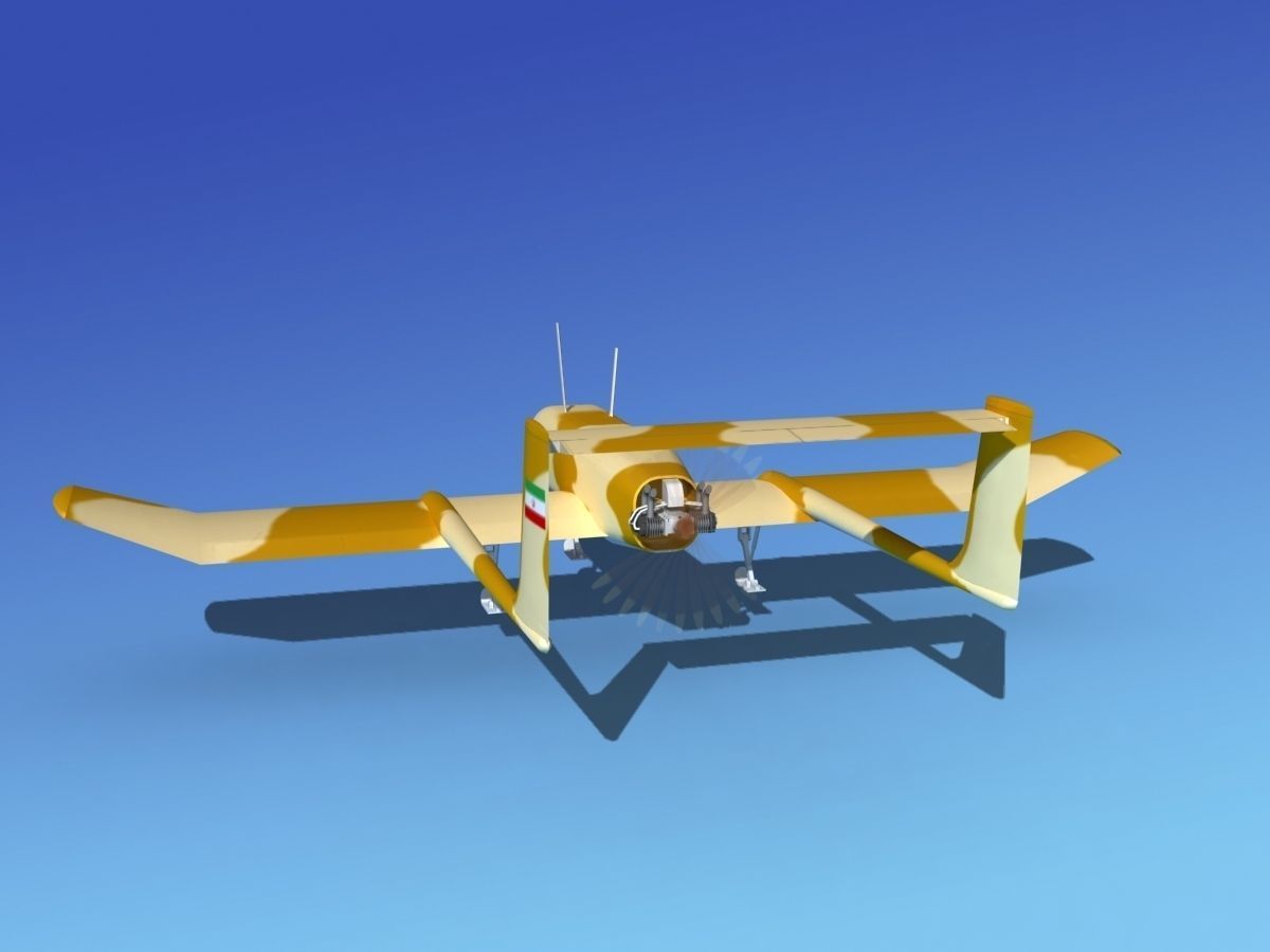 Mohajer 4 Drone V03 3D model_7