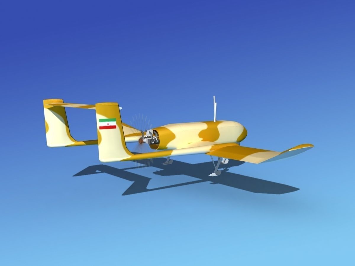 Mohajer 4 Drone V03 3D model_5