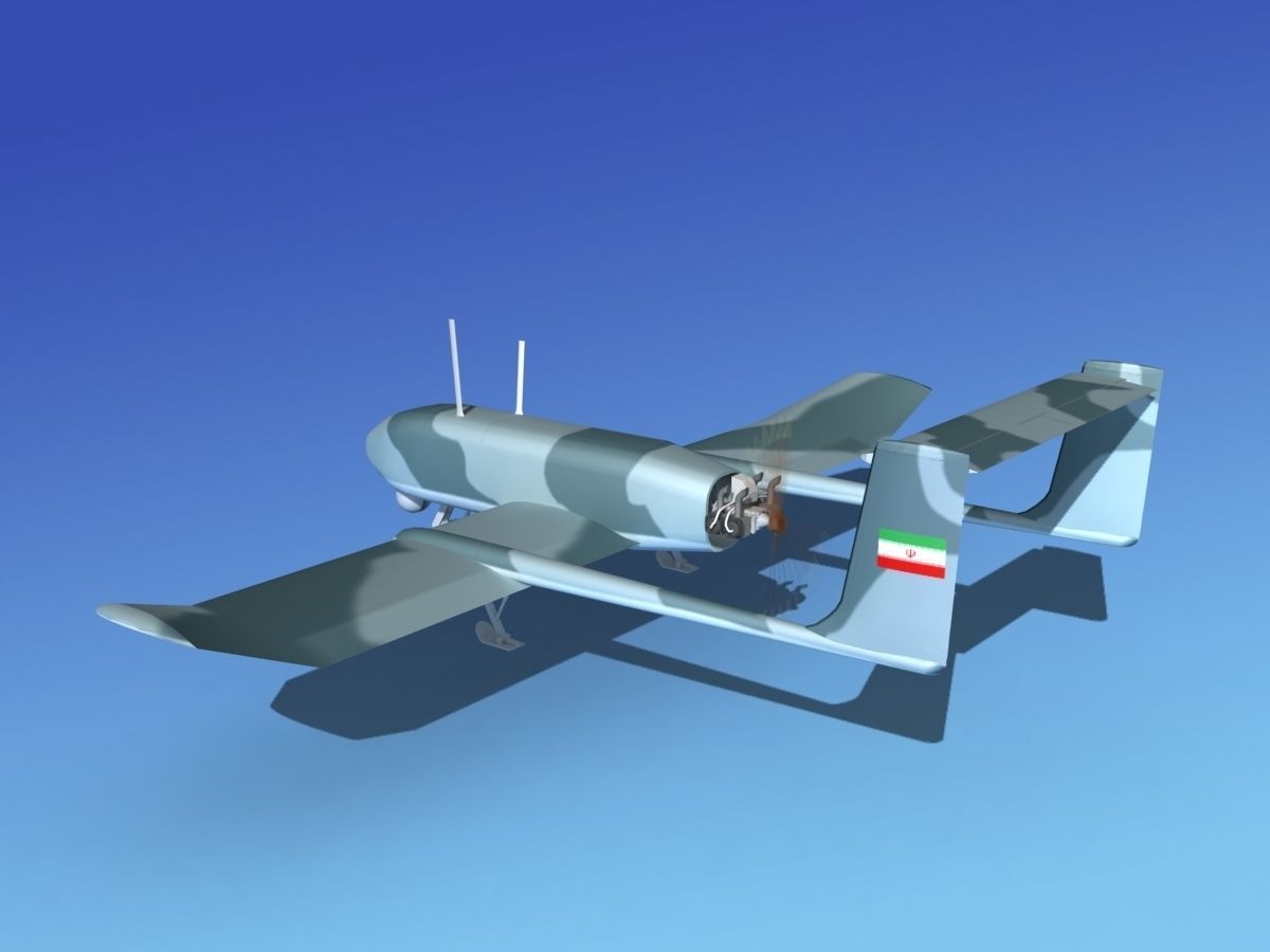 Mohajer 4 Drone V04 3D model_10
