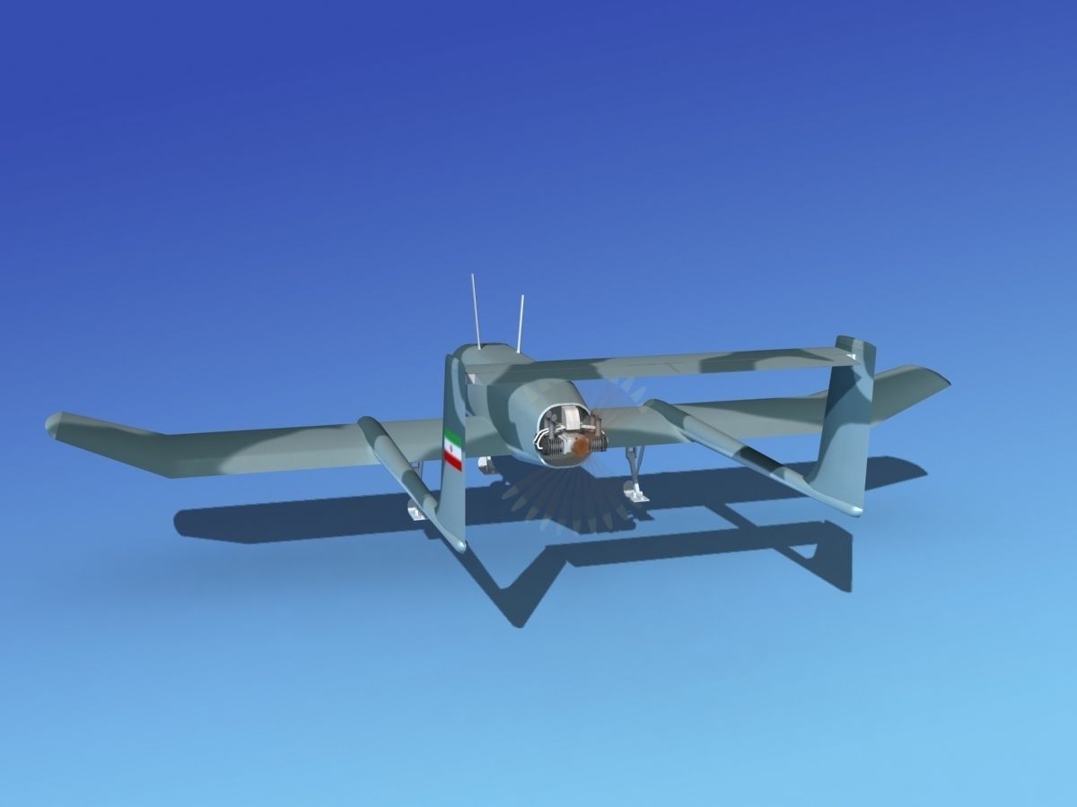 Mohajer 4 Drone V04 3D model_7