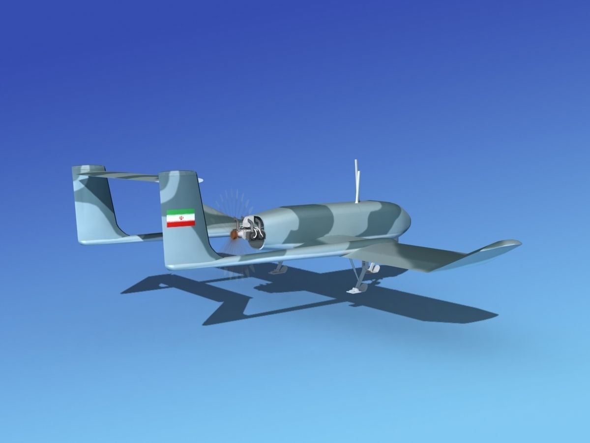 Mohajer 4 Drone V04 3D model_6