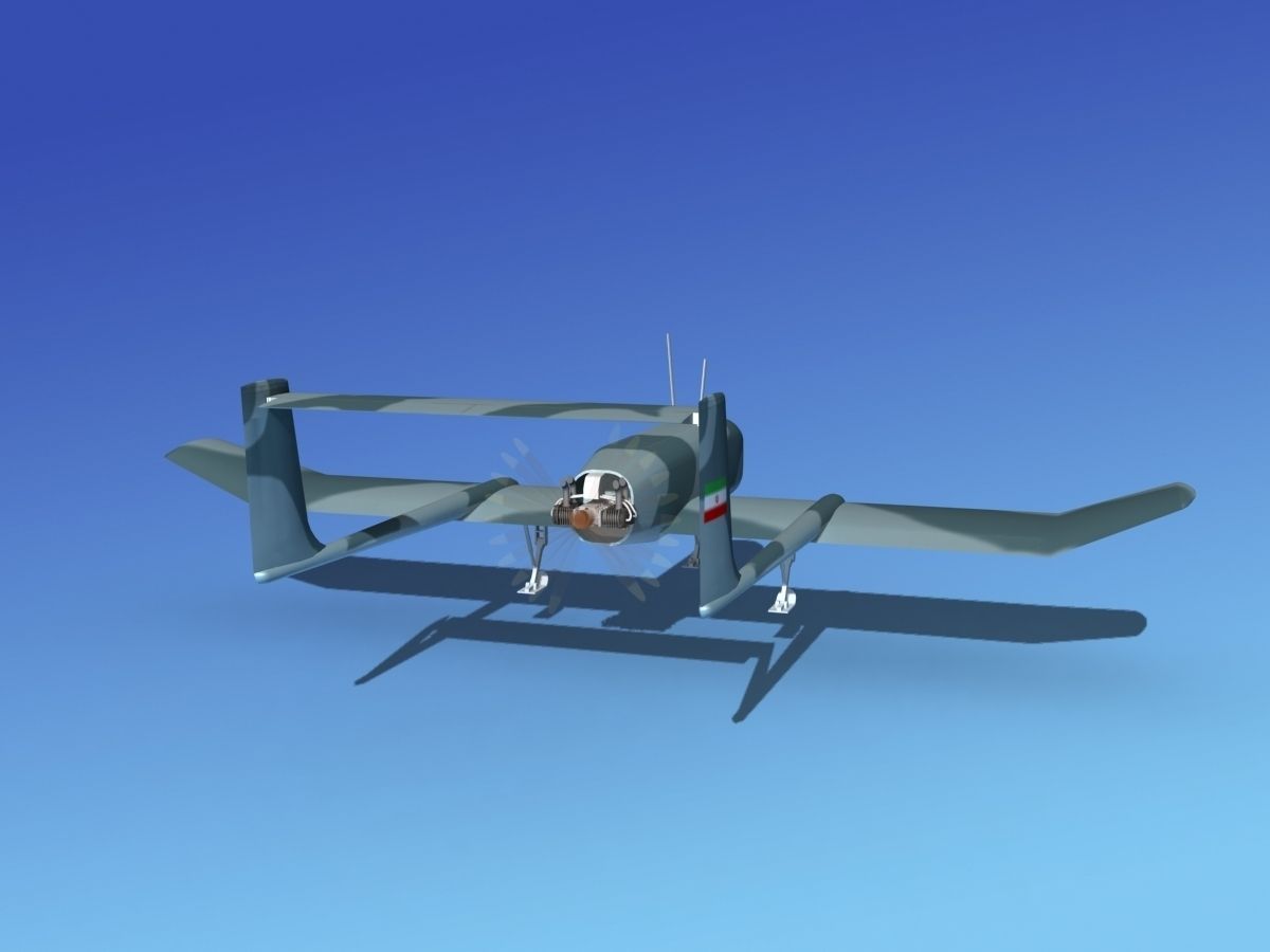 Mohajer 4 Drone V04 3D model_8