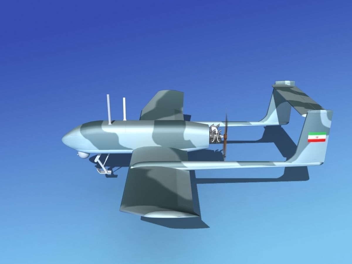 Mohajer 4 Drone V04 3D model_9