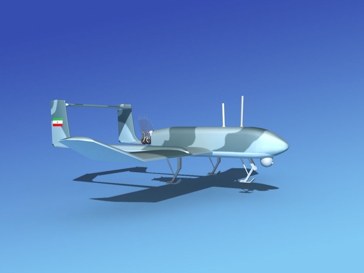 Mohajer 4 Drone V04 3D model_4