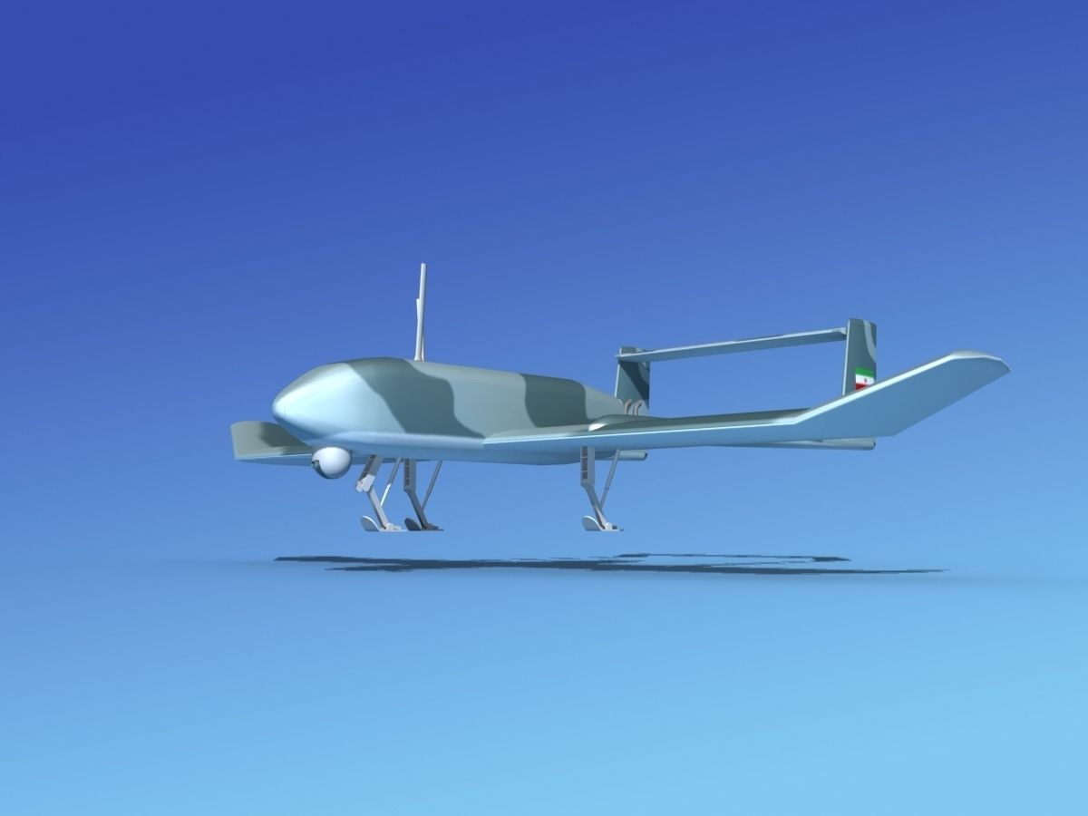 Mohajer 4 Drone V04 3D model_1