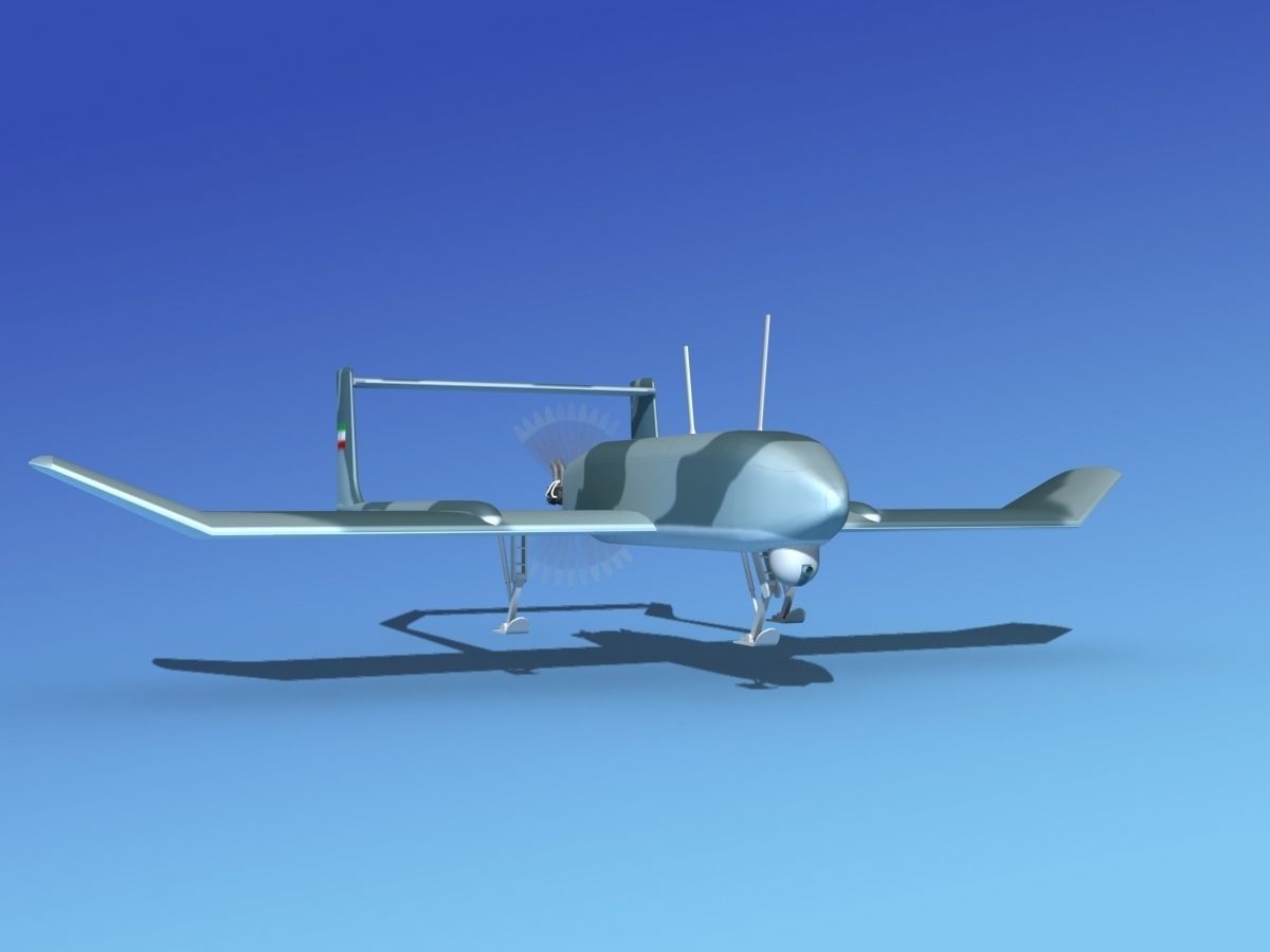 Mohajer 4 Drone V04 3D model_3