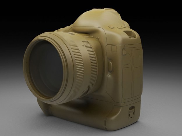 Canon Eos 1D-x DSLR Camera 3D model_13