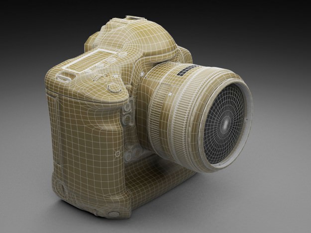 Canon Eos 1D-x DSLR Camera 3D model_20