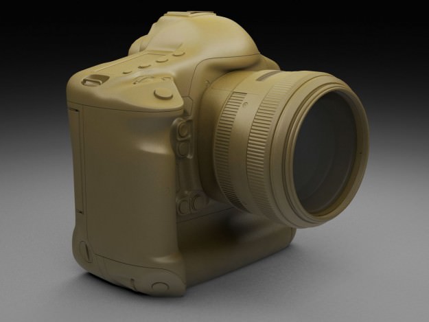 Canon Eos 1D-x DSLR Camera 3D model_14