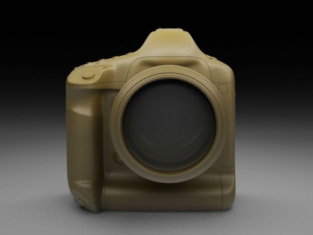 Canon Eos 1D-x DSLR Camera 3D model_15