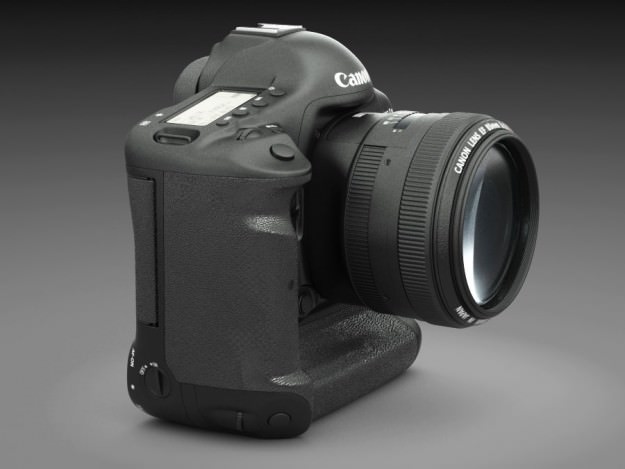 Canon Eos 1D-x DSLR Camera 3D model_7