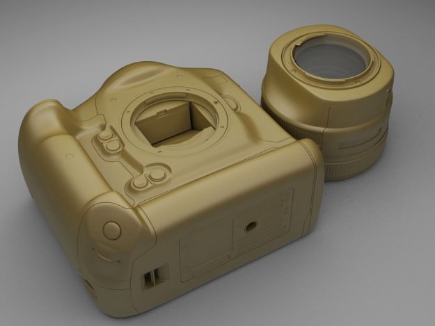 Canon Eos 1D-x DSLR Camera 3D model_19