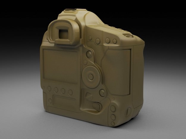 Canon Eos 1D-x DSLR Camera 3D model_11