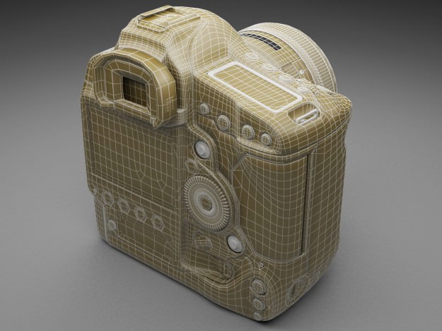 Canon Eos 1D-x DSLR Camera 3D model_21