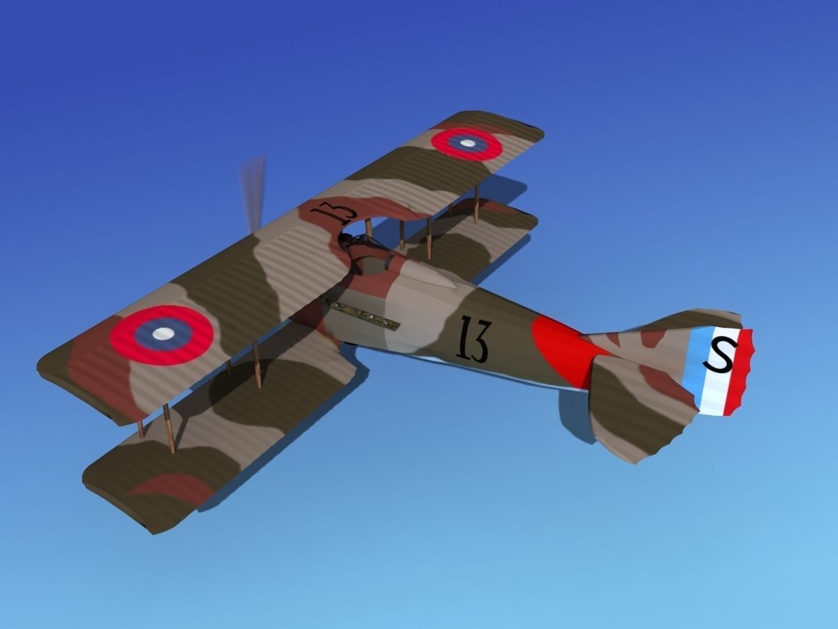 SPAD VII 3D model_9
