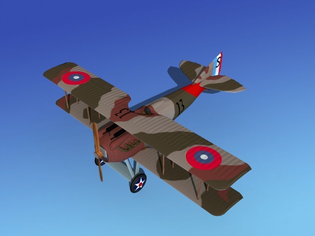 SPAD VII 3D model_10