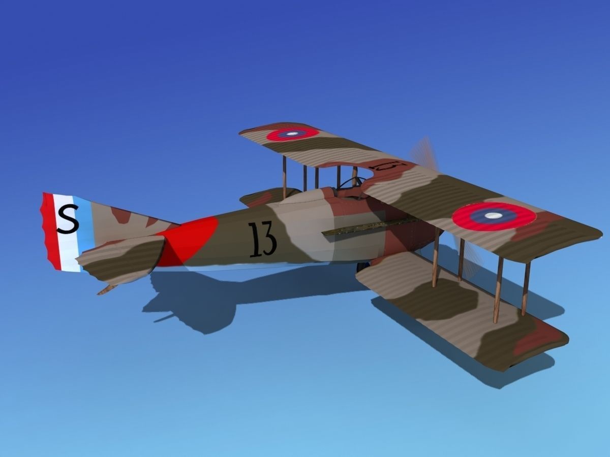 SPAD VII 3D model_5