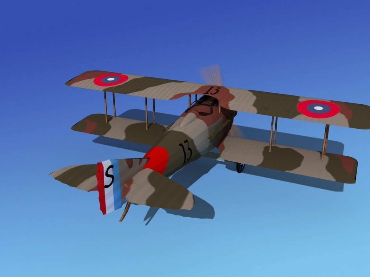 SPAD VII 3D model_6