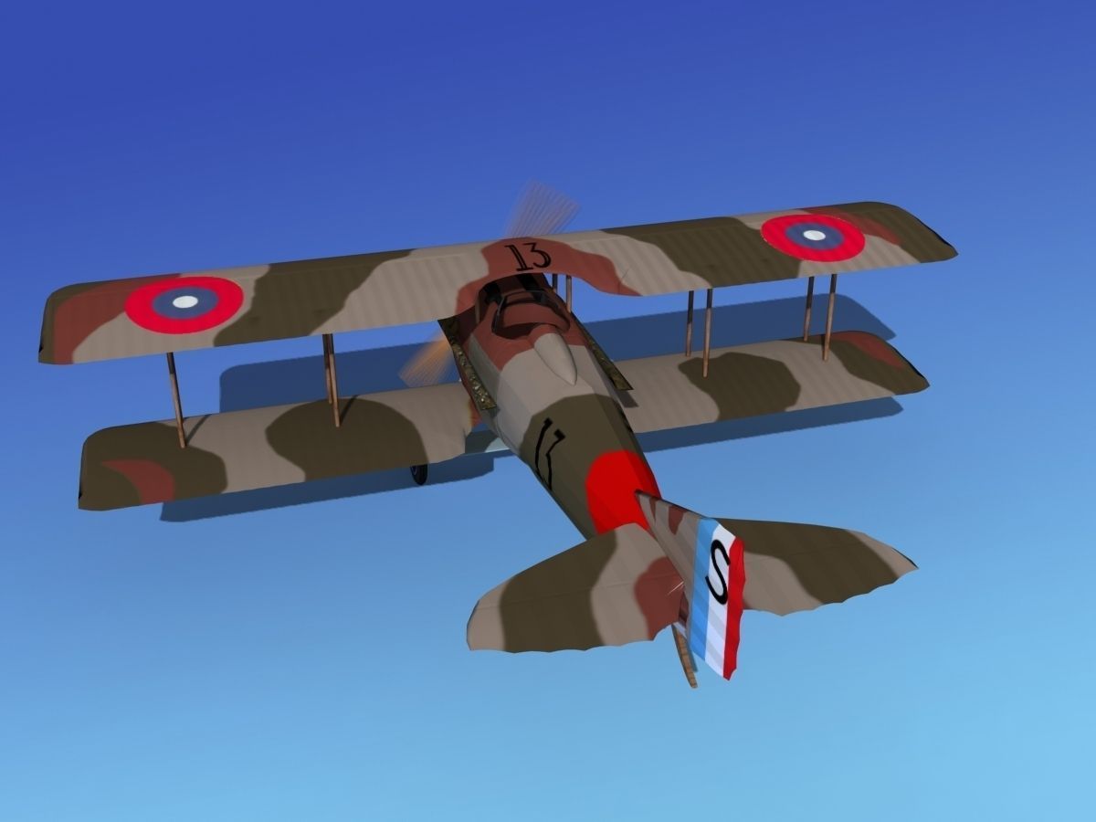 SPAD VII 3D model_7