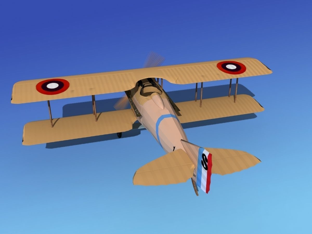 SPAD VII 3D model_7