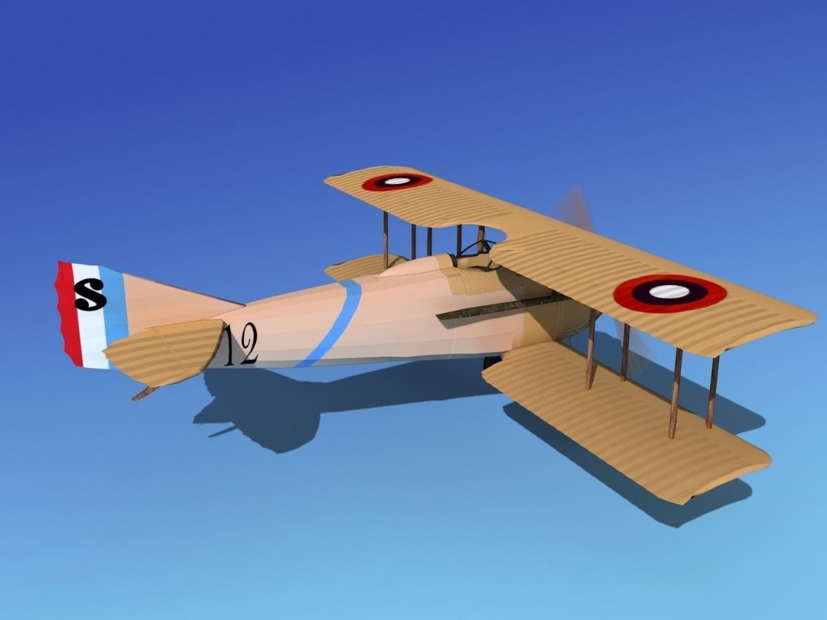 SPAD VII 3D model_6