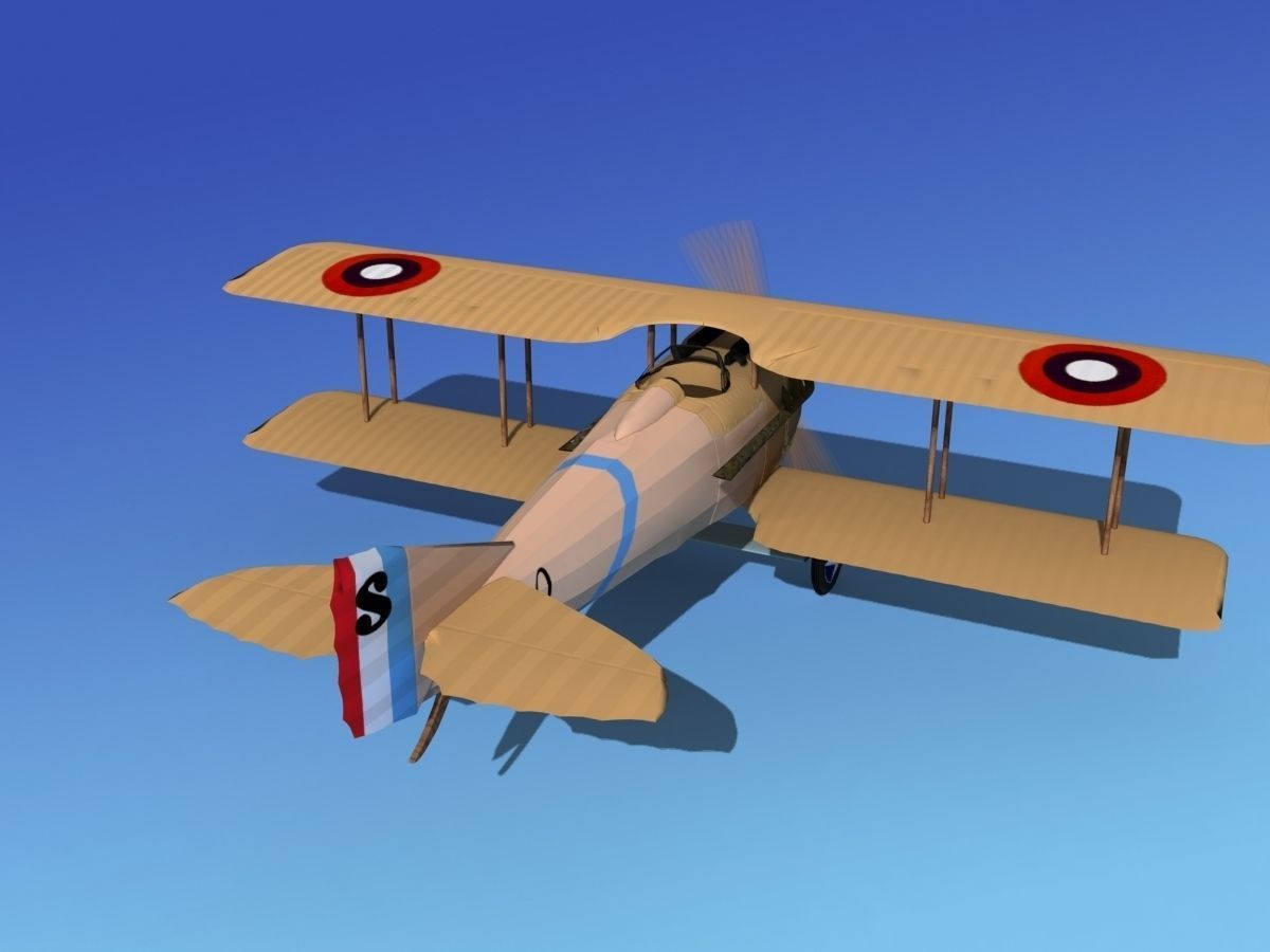SPAD VII 3D model_5