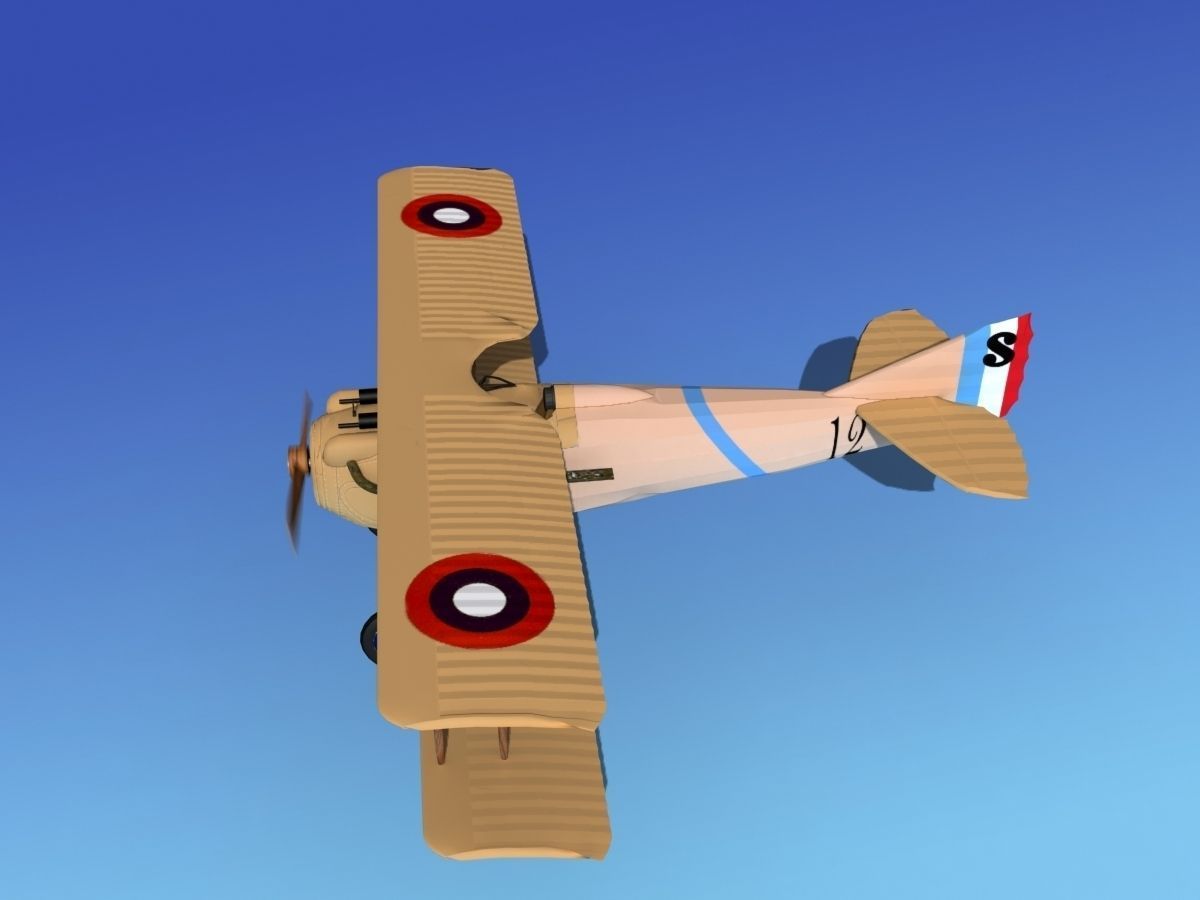 SPAD VII 3D model_9